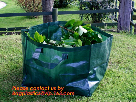 I pp resistenti fanno il giardinaggio borsa, borse autoportanti di punta, rendono a pulizia dell'iarda la borsa di capovolgimento facile, il sacco del giardino, sacco della foglia