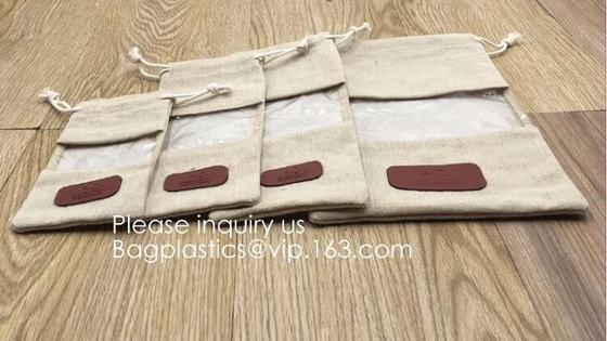 Sacchetti di iuta naturale con coulisse Sacchetti di caramelle per gioielli Sacchetti regalo per bomboniere per feste di matrimonio di Natale