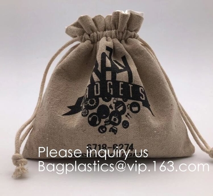 Sacchetti di iuta naturale con coulisse Sacchetti di caramelle per gioielli Sacchetti regalo per bomboniere per feste di matrimonio di Natale