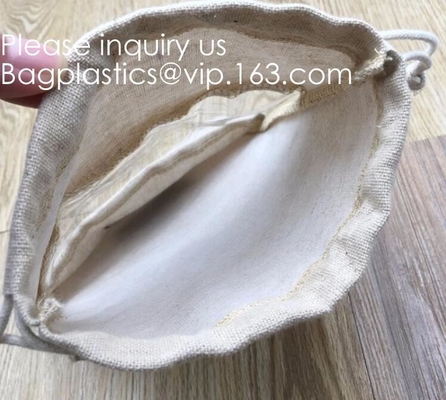 Sacchetti di iuta naturale con coulisse Sacchetti di caramelle per gioielli Sacchetti regalo per bomboniere per feste di matrimonio di Natale