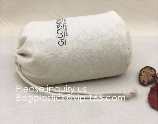 Sacchetti di cotone con coulisse, sacchetti di mussola di cotone, sacchetto di cotone, sacchetti riutilizzabili, sacchetto di gioielli, sacchetti regalo