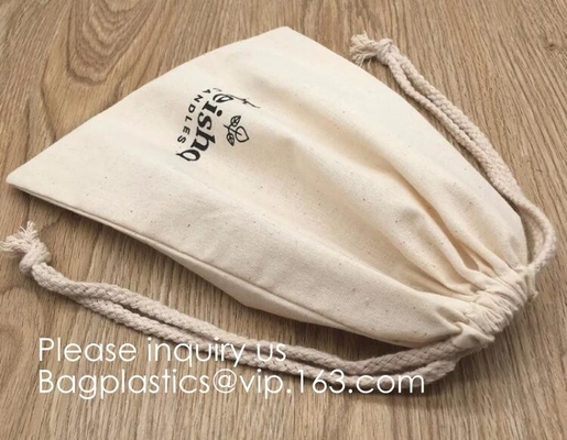 Sacchetti di cotone con coulisse, sacchetti di mussola di cotone, sacchetto di cotone, sacchetti riutilizzabili, sacchetto di gioielli, sacchetti regalo