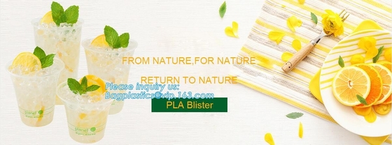 PLA a base vegetale, involucro individuale, cannuccia per cocktail, ecologico, amido di mais, Flexi, cucchiaio, forchetta, coltery