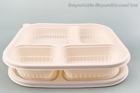 Porti via gli alimenti a rapida preparazione, il contenitore di imballaggio del compartimento, i contenitori, l'amido biodegradabile, scatola ambientale del pasto del pranzo