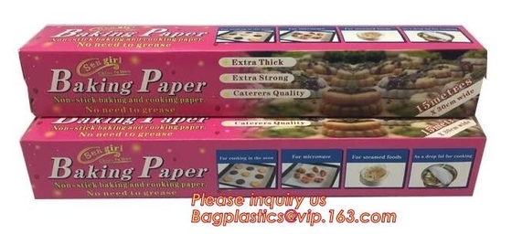 Rotolo della carta pergamena, rotolo di carta bollente della taglierina dello scorrevole per la cottura, arrostire, impermeabile al grasso, carta dell'involucro, cuoco unico