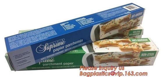 Rotolo della carta pergamena, rotolo di carta bollente della taglierina dello scorrevole per la cottura, arrostire, impermeabile al grasso, carta dell'involucro, cuoco unico