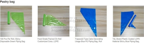 Le borse biodegradabili della conduttura della pasticceria, agglutinano decorando le borse, i corredi iniziali bollenti di Candy dei biscotti, borse di congelamento