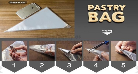 Le borse biodegradabili della conduttura della pasticceria, agglutinano decorando le borse, i corredi iniziali bollenti di Candy dei biscotti, borse di congelamento