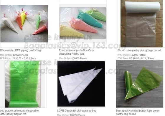 Le borse biodegradabili della conduttura della pasticceria, agglutinano decorando le borse, i corredi iniziali bollenti di Candy dei biscotti, borse di congelamento