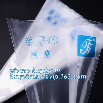 Le borse biodegradabili della conduttura della pasticceria, agglutinano decorando le borse, i corredi iniziali bollenti di Candy dei biscotti, borse di congelamento