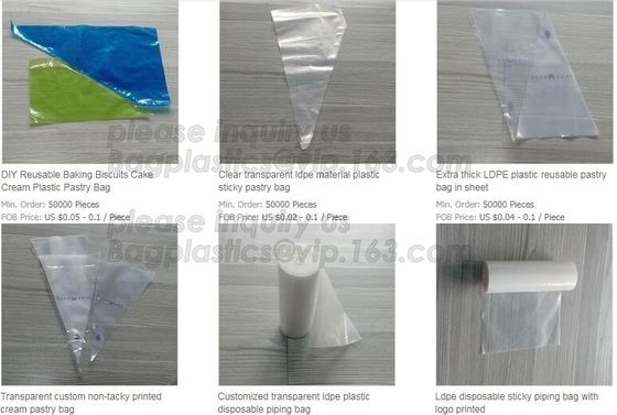 Le borse biodegradabili della conduttura della pasticceria, agglutinano decorando le borse, i corredi iniziali bollenti di Candy dei biscotti, borse di congelamento