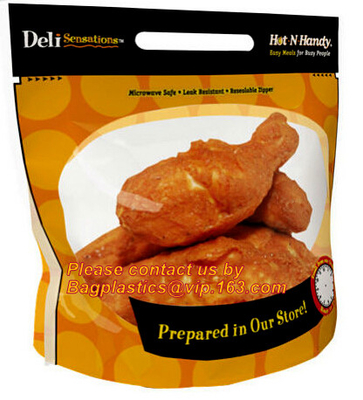 La borsa di carne grigliata, le borse del pollo del girarrosto, la borsa dell'alimento di microonda, Woolworths, Shoprite INSACCA, PORTA VIA la borsa