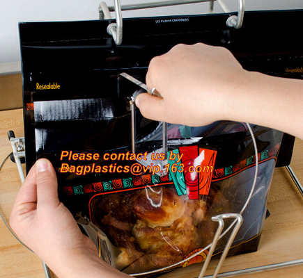 La borsa di carne grigliata, le borse del pollo del girarrosto, la borsa dell'alimento di microonda, Woolworths, Shoprite INSACCA, PORTA VIA la borsa