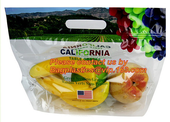 Tasca della chiusura lampo, pacchetto di verdure, stampa ricoprente UV Doypack, imballaggio per alimenti, pacchetto a chiusura lampo di stoccaggio del cursore della frutta