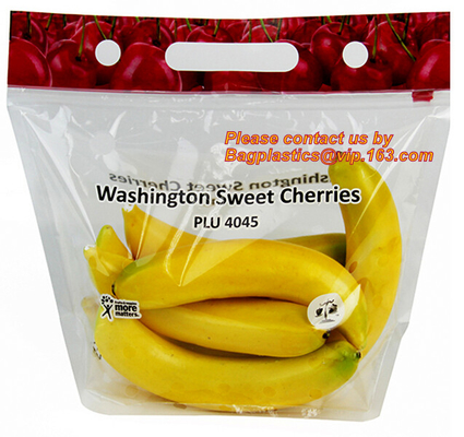 Stia sul sacchetto, borse di plastica della serratura dello zip della chiusura lampo del cursore del chiaro del commestibile del congelatore dell'alimento pacchetto riutilizzabile della frutta