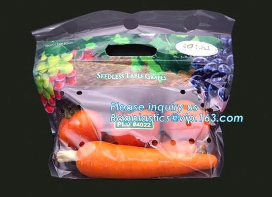 Borsa dello sfiato per frutta e verdura, frutta &amp; borsa trasparente di verdure, sacchetto a prova d'umidità e antinebbia della frutta