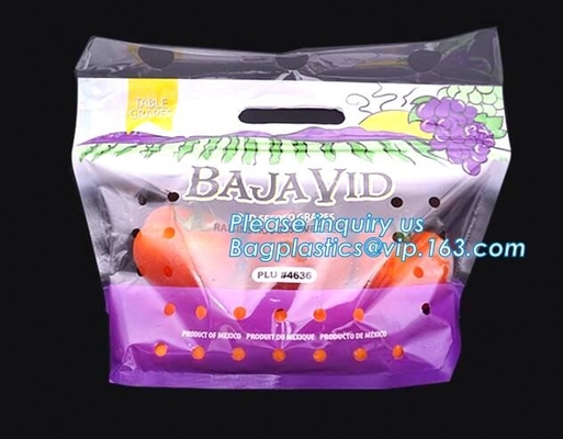 Borsa dello sfiato per frutta e verdura, frutta &amp; borsa trasparente di verdure, sacchetto a prova d'umidità e antinebbia della frutta