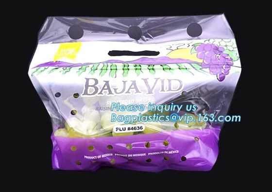 Borsa dello sfiato per frutta e verdura, frutta &amp; borsa trasparente di verdure, sacchetto a prova d'umidità e antinebbia della frutta