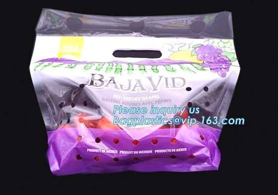 Borsa dello sfiato per frutta e verdura, frutta &amp; borsa trasparente di verdure, sacchetto a prova d'umidità e antinebbia della frutta