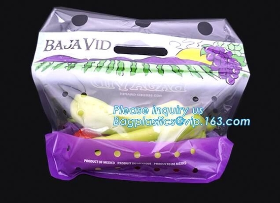 Borsa dello sfiato per frutta e verdura, frutta &amp; borsa trasparente di verdure, sacchetto a prova d'umidità e antinebbia della frutta