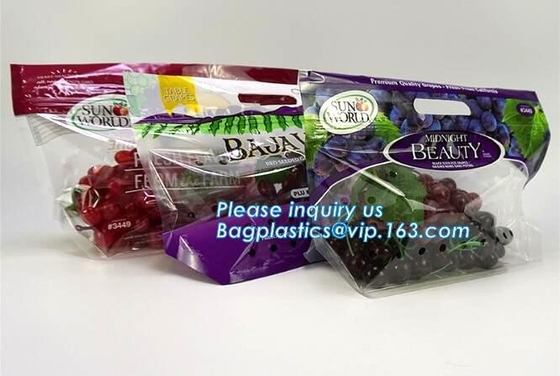 Borsa dello sfiato per frutta e verdura, frutta &amp; borsa trasparente di verdure, sacchetto a prova d'umidità e antinebbia della frutta