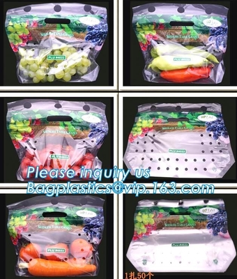 Borsa dello sfiato per frutta e verdura, frutta &amp; borsa trasparente di verdure, sacchetto a prova d'umidità e antinebbia della frutta