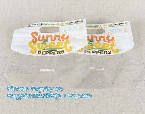 L'insalata fresca della lattuga fruttifica ortaggi freschi dell'anti nebbia dei sacchetti BOPP che imballano le borse, il vegebag, logo della stampa