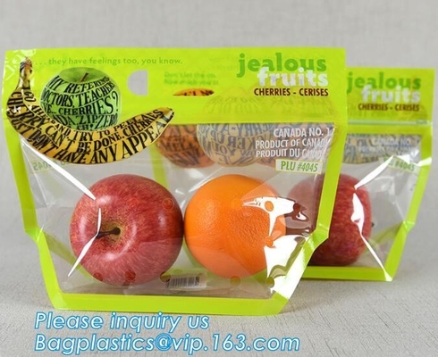L'insalata fresca della lattuga fruttifica ortaggi freschi dell'anti nebbia dei sacchetti BOPP che imballano le borse, il vegebag, logo della stampa