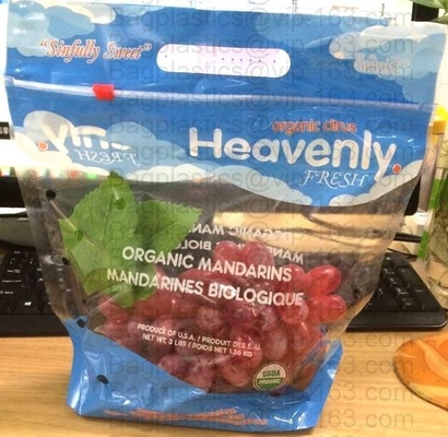 L'insalata fresca della lattuga fruttifica ortaggi freschi dell'anti nebbia dei sacchetti BOPP che imballano le borse, il vegebag, logo della stampa