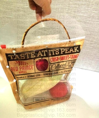 L'insalata fresca della lattuga fruttifica ortaggi freschi dell'anti nebbia dei sacchetti BOPP che imballano le borse, il vegebag, logo della stampa