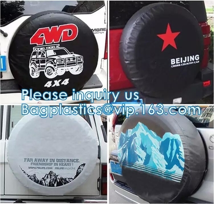Copertura di ruota di riserva su ordinazione della ruota di automobile Tiro, copertura della ruota di scorta, PVC, unità di elaborazione, Oxford, di nylon, copertura della ruota di scorta di Pajero