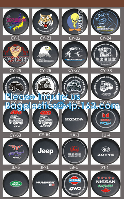 Copertura di ruota di riserva su ordinazione della ruota di automobile Tiro, copertura della ruota di scorta, PVC, unità di elaborazione, Oxford, di nylon, copertura della ruota di scorta di Pajero