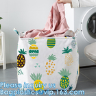 Canestri di lavanderia con Carry Handles facile, paniere, piegante lavando i recipienti, bagno della stanza di lavanderia della famiglia