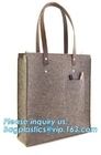 Grande riutilizzabile dei sacchetti della spesa di Eco delle borse di drogheria fatto dai prodotti ritenuti del tessuto insacca il viaggio alla moda Tote Bag Gray