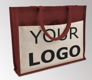 Tasca interna della chiusura lampo di Tote Bag Full Gusset With della iuta di Tote Bags Bulk Laminated Interior della tela da imballaggio, DIY Art Crafts