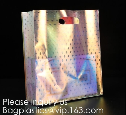 Scintillio Tote Bag Pvc Holographic Bag, arcobaleno del vinile, totalizzatore di nuoto della borsa a tracolla della maniglia del laser della spiaggia