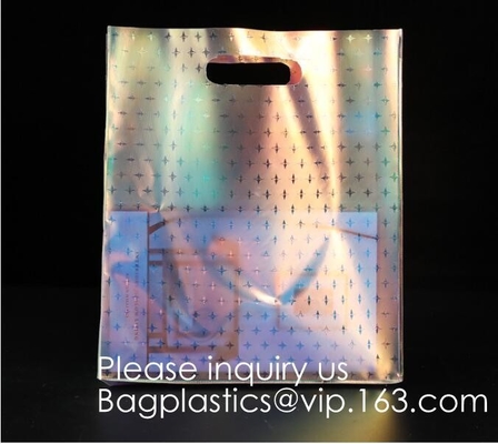 Scintillio Tote Bag Pvc Holographic Bag, arcobaleno del vinile, totalizzatore di nuoto della borsa a tracolla della maniglia del laser della spiaggia