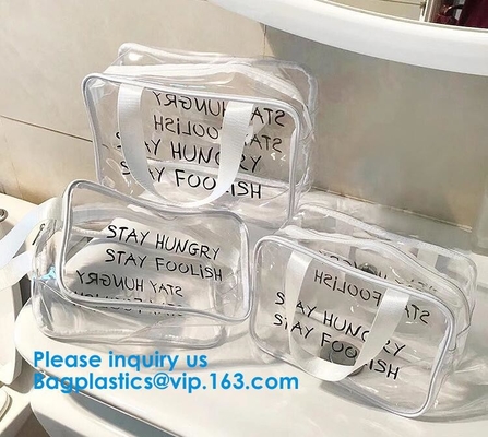 PVC, borsa del cursore e di nylon della chiusura dello stadio, chiara borsa di totalizzatore, borsa della borsa della spiaggia, viaggio & Tote Bags Zippered palestra