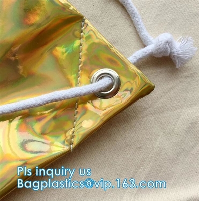 Borsa di School Daypack Travel Caming dello studente dello zaino per le ragazze delle donne, borse di cordone, arcobaleno multicolore