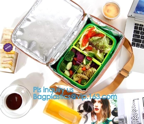 La borsa del pranzo ha isolato il grande contenitore che di Tote Bag Reusable Thermal Food lo spuntino a perfetta tenuta durevole insacca la borsa del pranzo