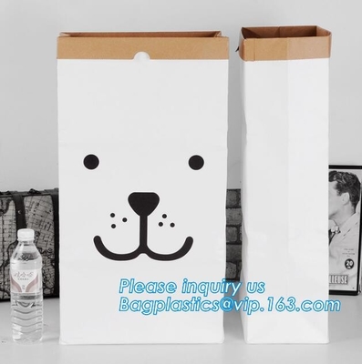 borsa più papier delle sac en, decorazione di tela di Basket Nursery Home dell'organizzatore dell'abbigliamento dei giocattoli dei bambini della borsa di stoccaggio di carta kraft