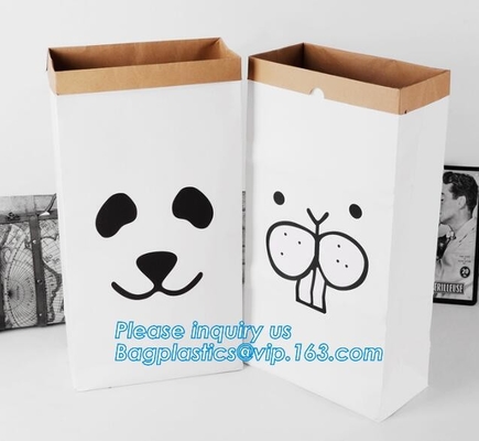 borsa più papier delle sac en, decorazione di tela di Basket Nursery Home dell'organizzatore dell'abbigliamento dei giocattoli dei bambini della borsa di stoccaggio di carta kraft