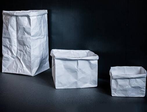 Borsa di stoccaggio di carta kraft, borse di Laudry Kraft, borse di vestiti, sacco di carta riciclato pacchetto di Brown, organizzatore del cassetto