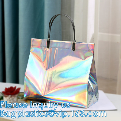 Borse riutilizzabili della borsa olografica dell'arcobaleno, ristorante Takeouts della scatola di pranzo della spiaggia di viaggio di sicurezza di sport della palestra