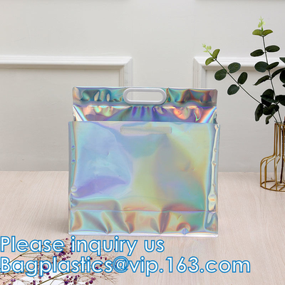 Borse riutilizzabili della borsa olografica dell'arcobaleno, ristorante Takeouts della scatola di pranzo della spiaggia di viaggio di sicurezza di sport della palestra