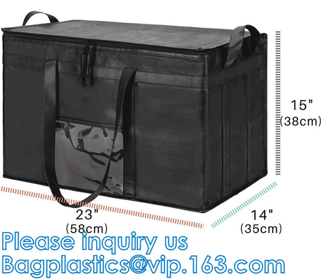 Borsa più fresca all'aperto surdimensionata del pranzo portatile, grande abitudine resistente extra Tote Food Delivery Bag riutilizzabile