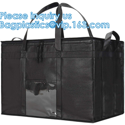 Borsa più fresca all'aperto surdimensionata del pranzo portatile, grande abitudine resistente extra Tote Food Delivery Bag riutilizzabile