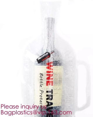 Il protettore riutilizzabile della bottiglia di vino, il cuscino della bolla di aria, cassa della manica di viaggio, impatto a perfetta tenuta della sicurezza resiste a