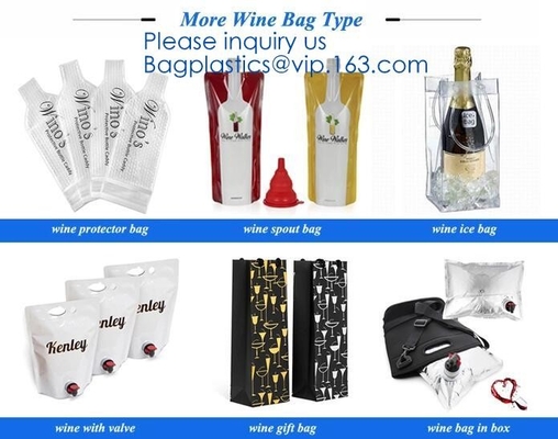 Il protettore riutilizzabile della bottiglia di vino, il cuscino della bolla di aria, cassa della manica di viaggio, impatto a perfetta tenuta della sicurezza resiste a