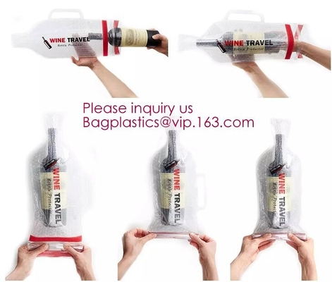 Il protettore riutilizzabile della bottiglia di vino, il cuscino della bolla di aria, cassa della manica di viaggio, impatto a perfetta tenuta della sicurezza resiste a